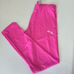 Puma Girls Pink Leggings L